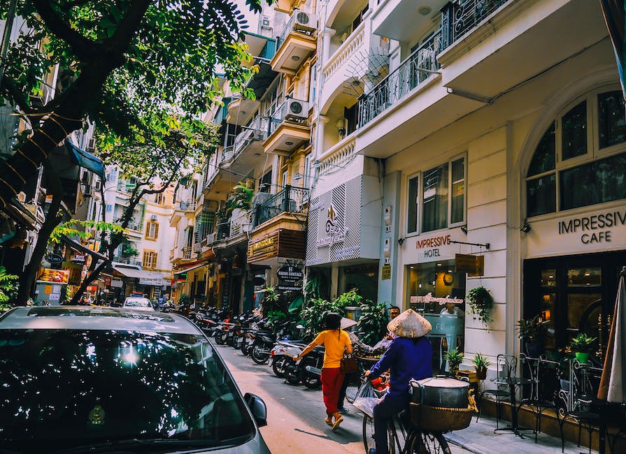 Stadt Hanoi in Vietnam liegend