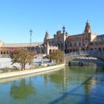 Stadt Sevilla in Spanien liegen